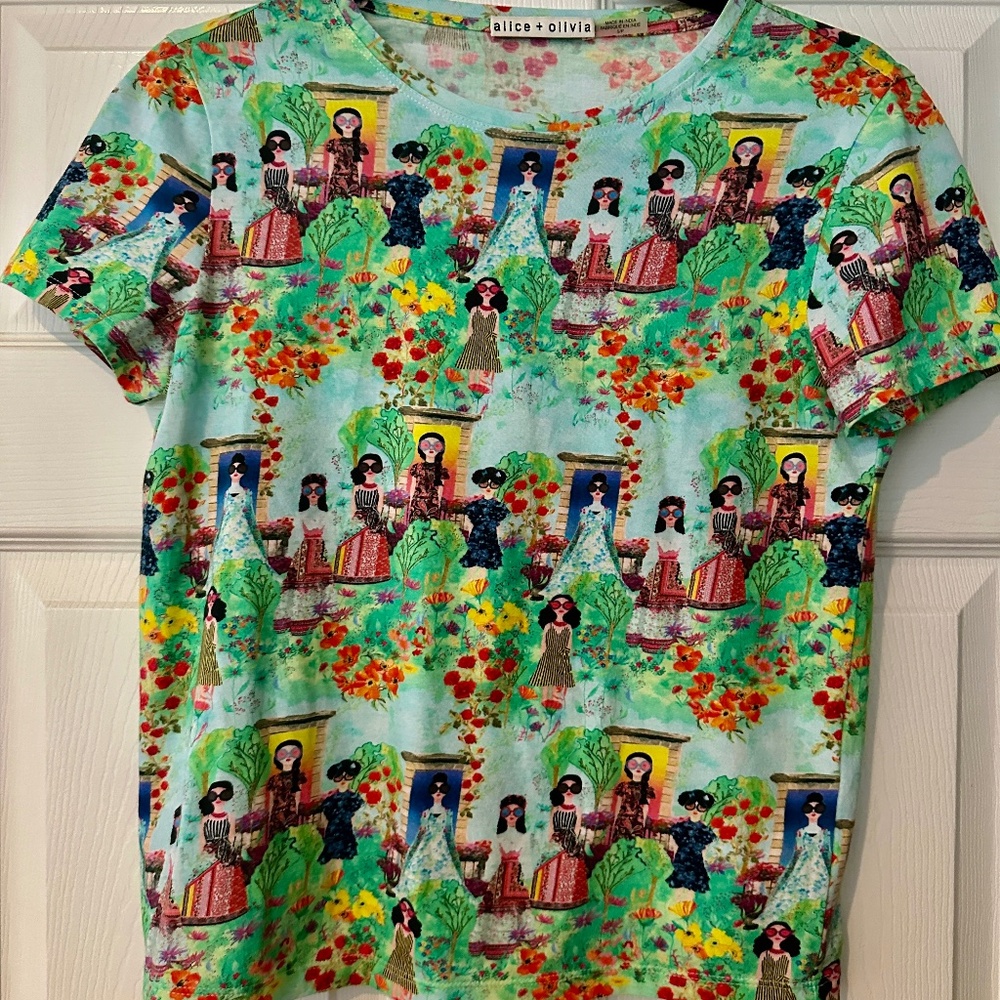 Alice + Olivia People Cotton T-shirt